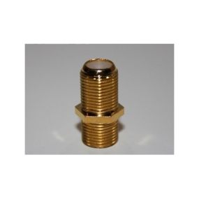 BKF4-0013 Coupling Piece Female RG6 - gold
