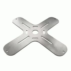 Oyster kruismontageplaat EdelstaalV4A