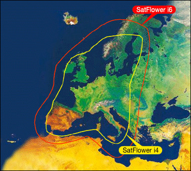 Footprint HotBird - Intellian i4 / i6