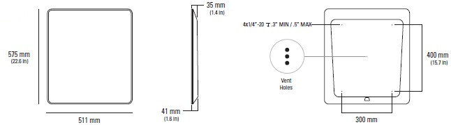 Starlink Flat High Performance satelliet antenne kit - afmetingen antenne Starlink Flat High Performance satelliet antenne kit - afmetingen antenne